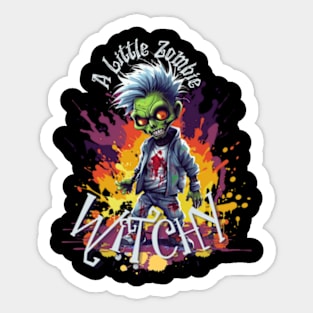 A Little Zombie Witchy Sticker